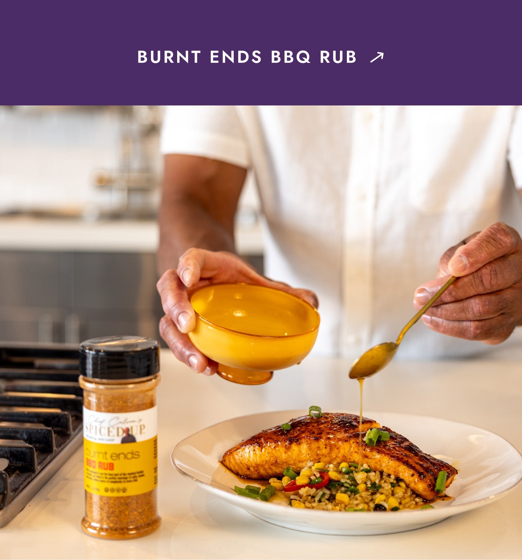 Smoky Burnt Ends Glazed Salmon