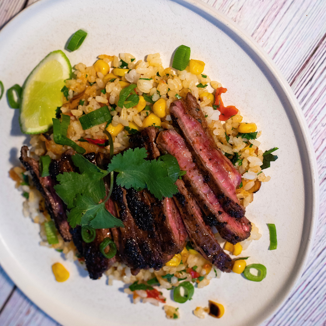 Carne Asada and Cilantro Rice