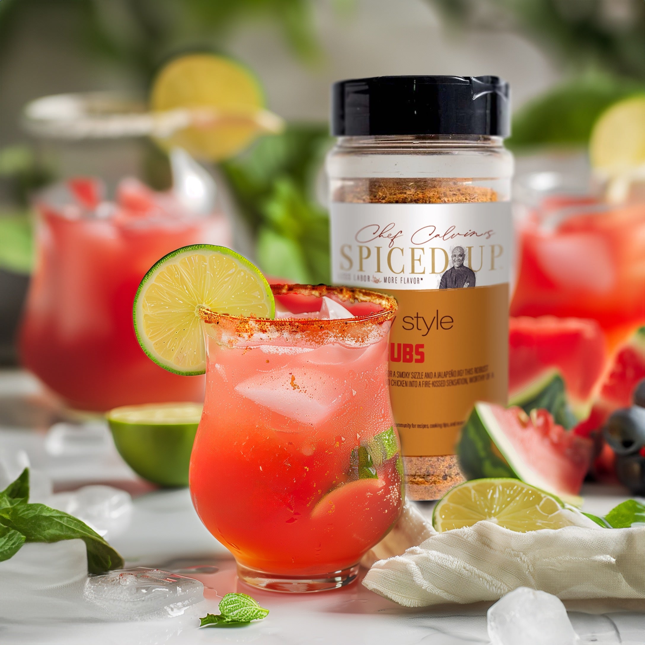 Spiced Up Watermelon Margarita