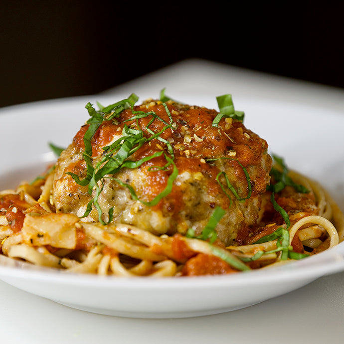 Linguine and Tuscan Meatballs